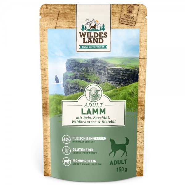 Wildes Land Lamm mit Reis 150g